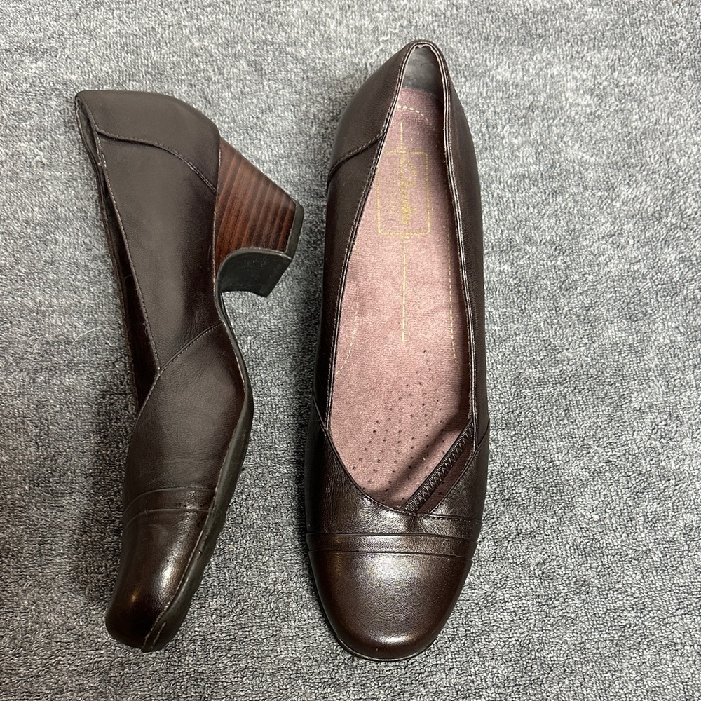 Clarks Dark Brown Women's Heels